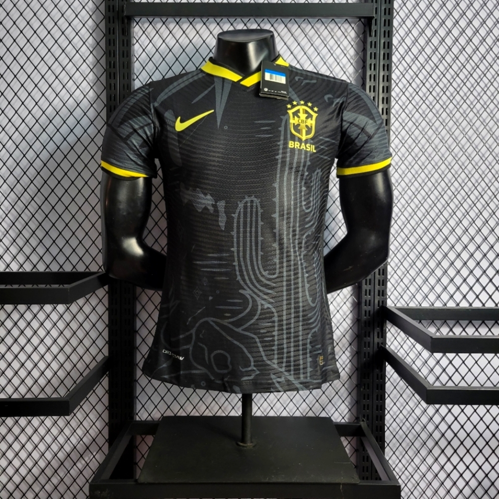 2022 Brazil Special Edition Black Soccer Jersey